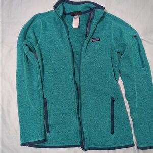 Patagonia Teal Full-Zip Teddy Fleece Jacket — Women’s